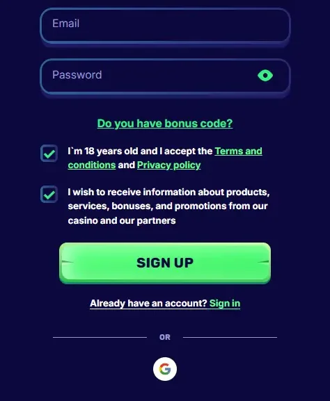 Spin Panda Casino login